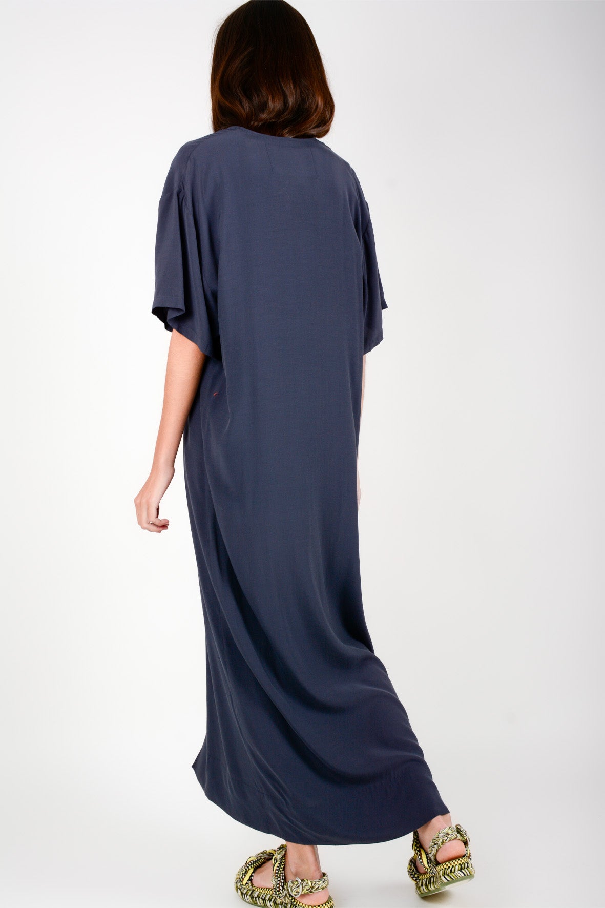 Vestido largo pico