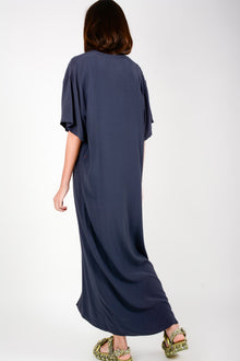 Vestido largo pico