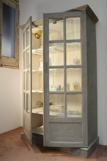 Vintage teak display cabinet