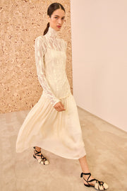 Vestido wave mesh lace