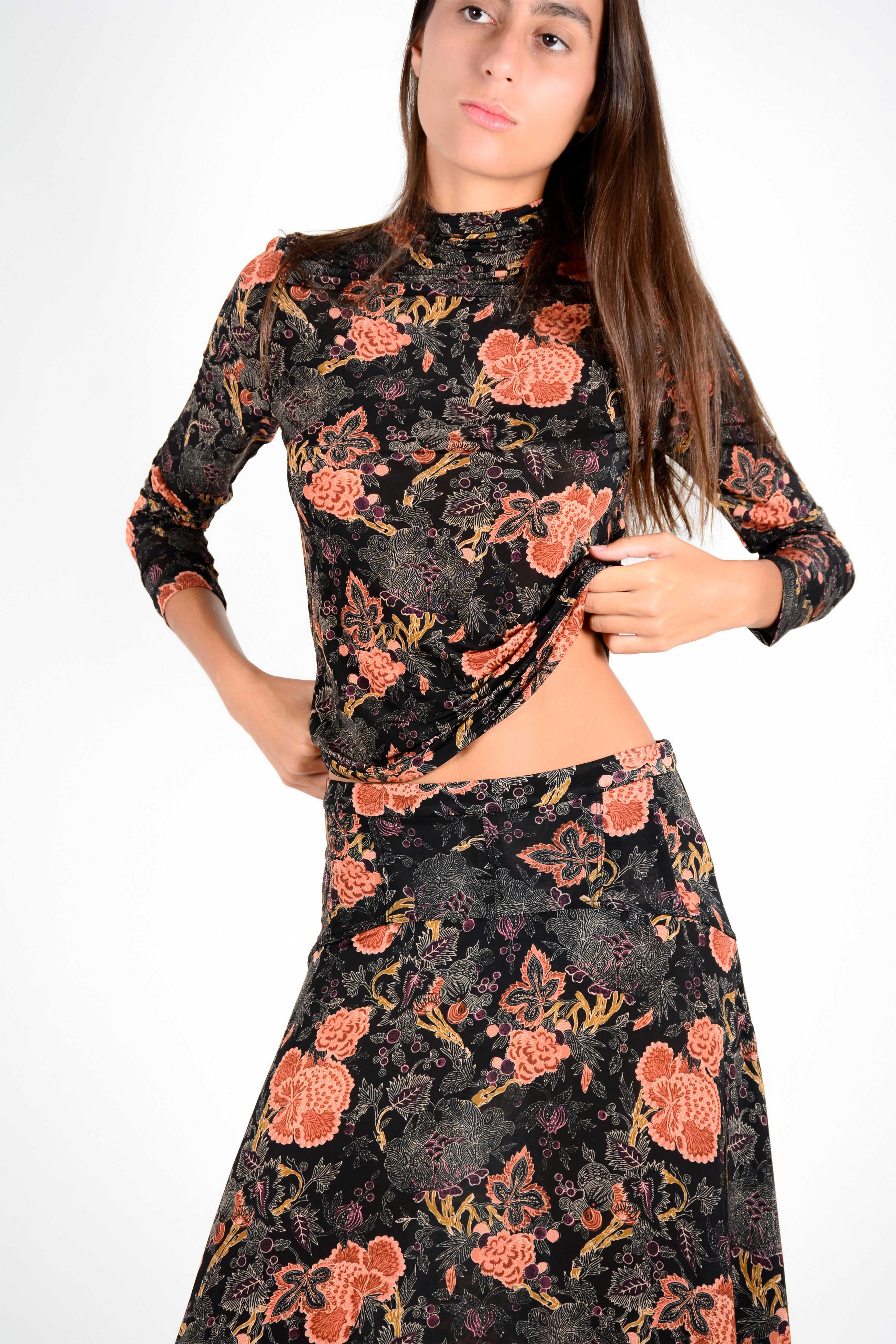 Falda punto jersey estampado