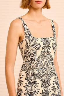 Vestido botanical printed