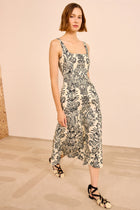 Vestido botanical printed