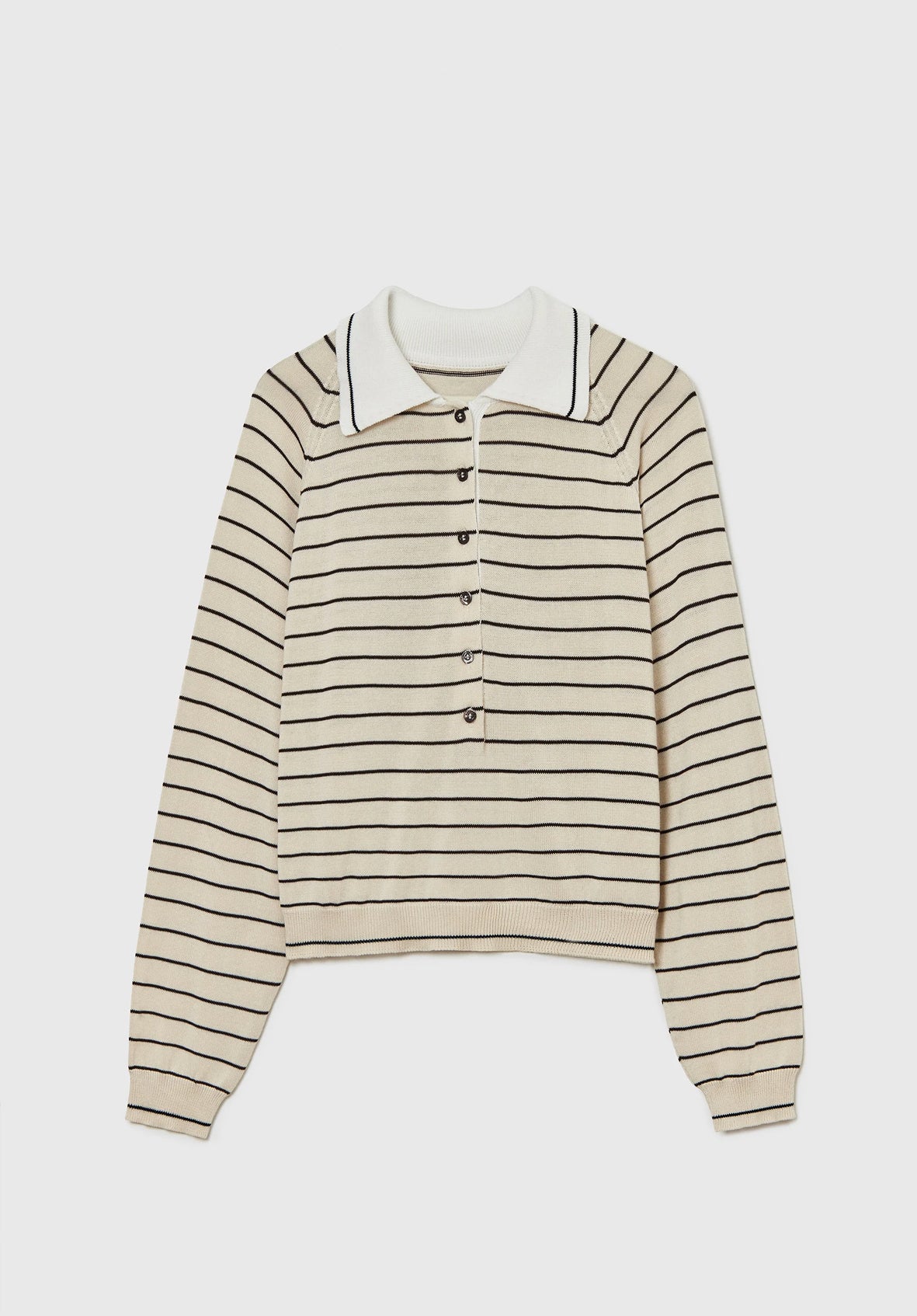 Polo organico cotton striped