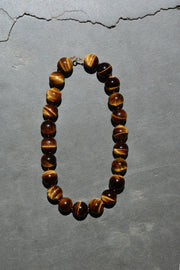 Collar bolas grandes ojo de tigre