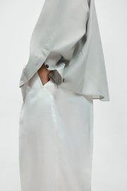Camisa Pinstriped oversized