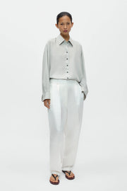 Camisa Pinstriped oversized