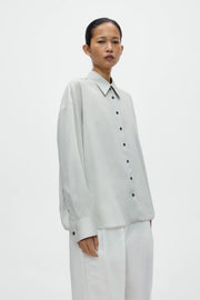 Camisa Pinstriped oversized