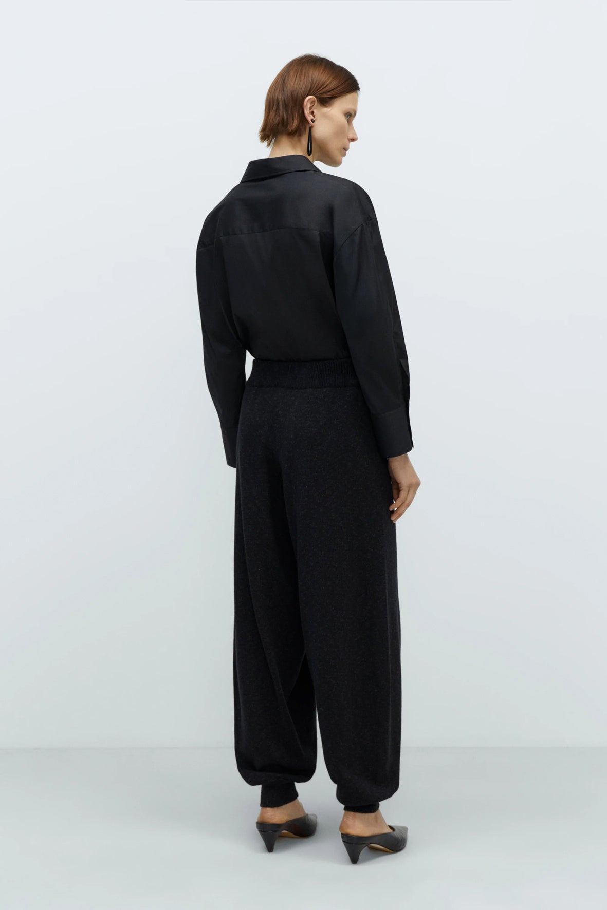 Pantalón flecked cotton pants