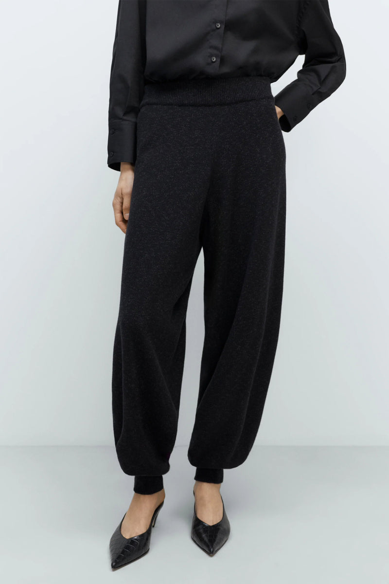 Pantalón flecked cotton pants