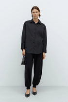 Pantalón flecked cotton pants