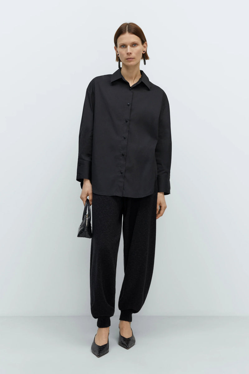 Pantalón flecked cotton pants