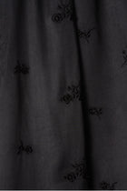 Pantalón flores bordadas goma