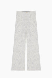 Striped five-pocket trousers