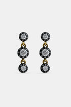 Pendientes 3 diamantes midhight
