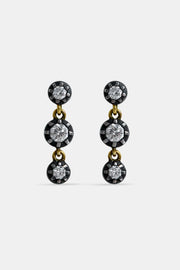 Pendientes 3 diamantes midhight