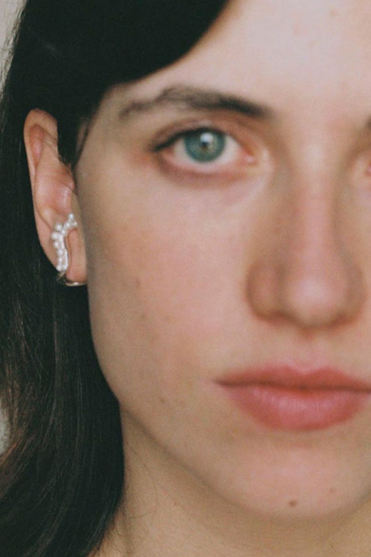 Pendientes Pearled Wave Plata