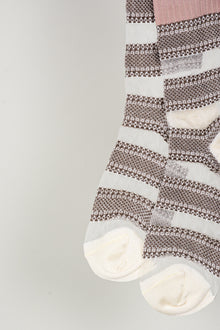 Calcetines franjas transparentes