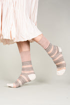 Calcetines franjas transparentes