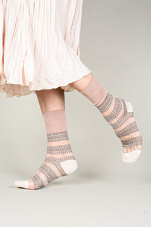 Calcetines franjas transparentes