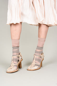 Calcetines franjas transparentes