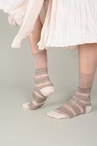 Calcetines franjas transparentes