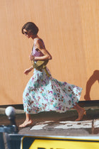 Falda summer garden botones