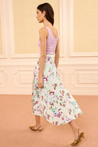 Falda summer garden botones