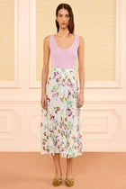 Falda summer garden botones