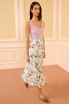 Falda summer garden botones