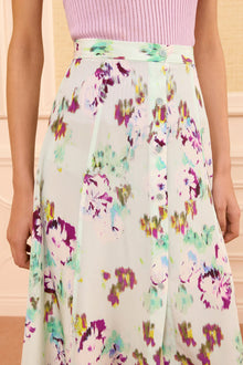 Falda summer garden botones