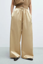 Pantalón satín drawstring