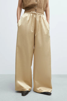 Pantalón satín drawstring
