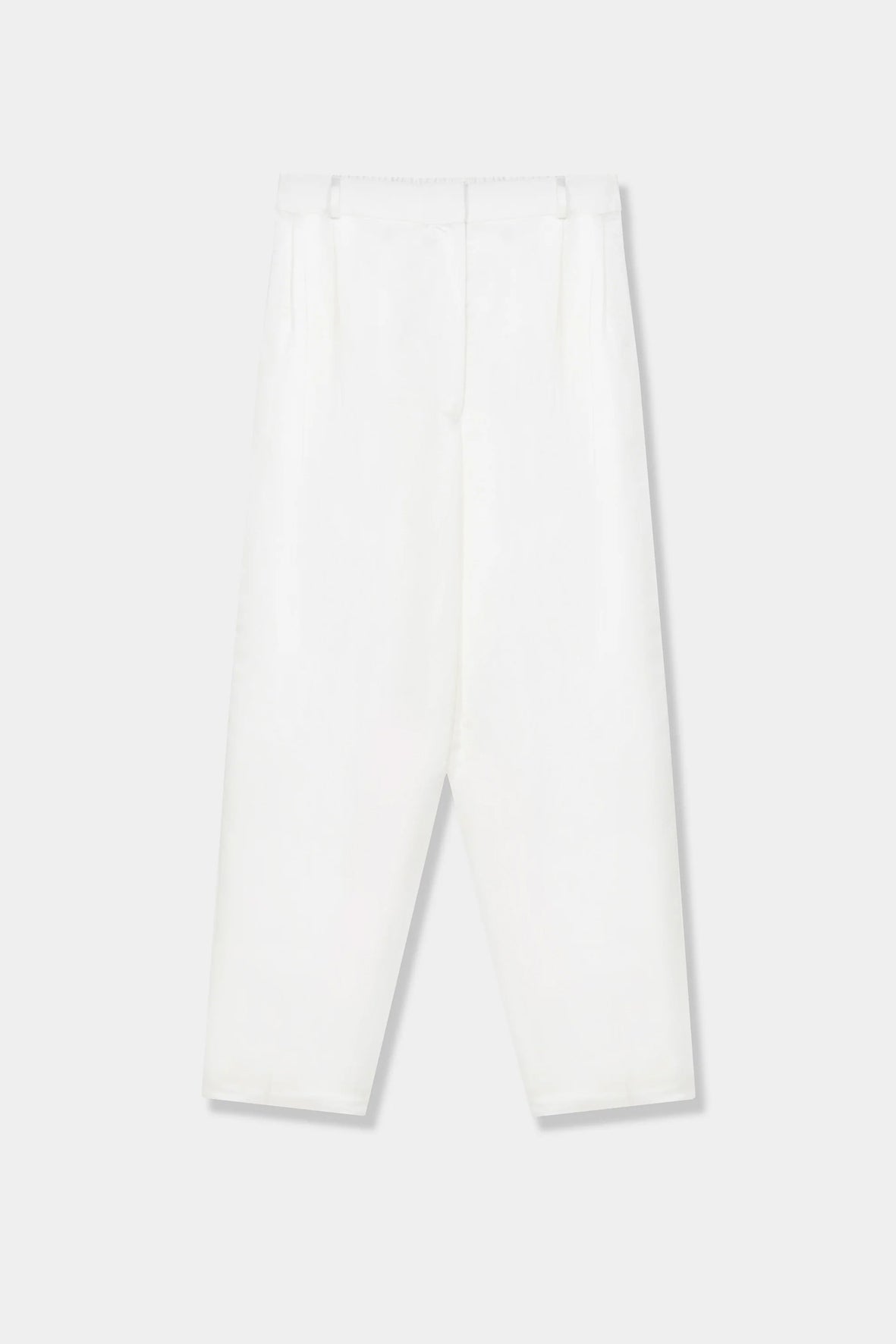 Pantalón masculine barrel satín