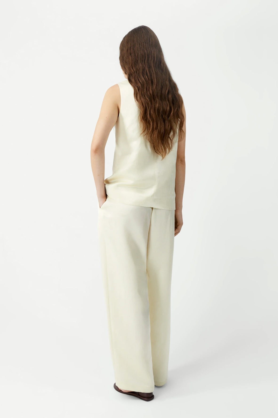 Chaleco satín tailored