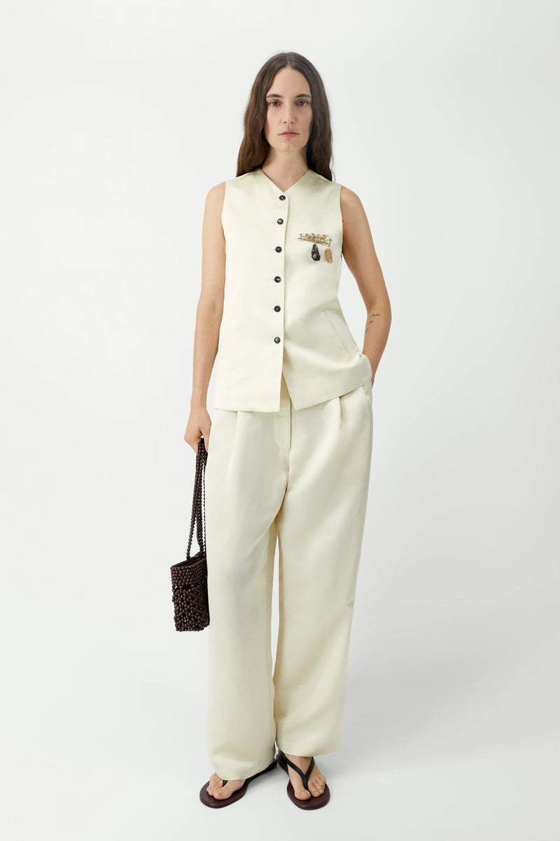 Chaleco satín tailored