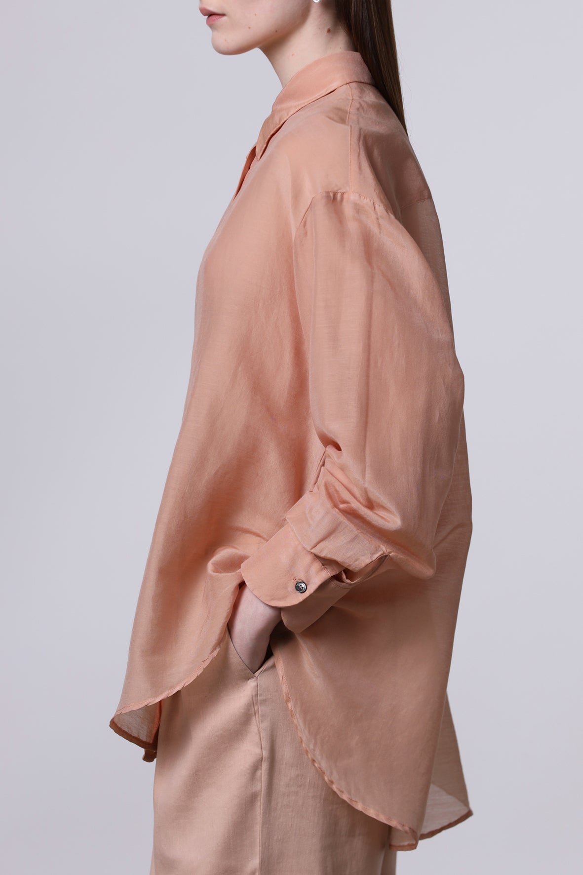 Camisa cotton/silk básica