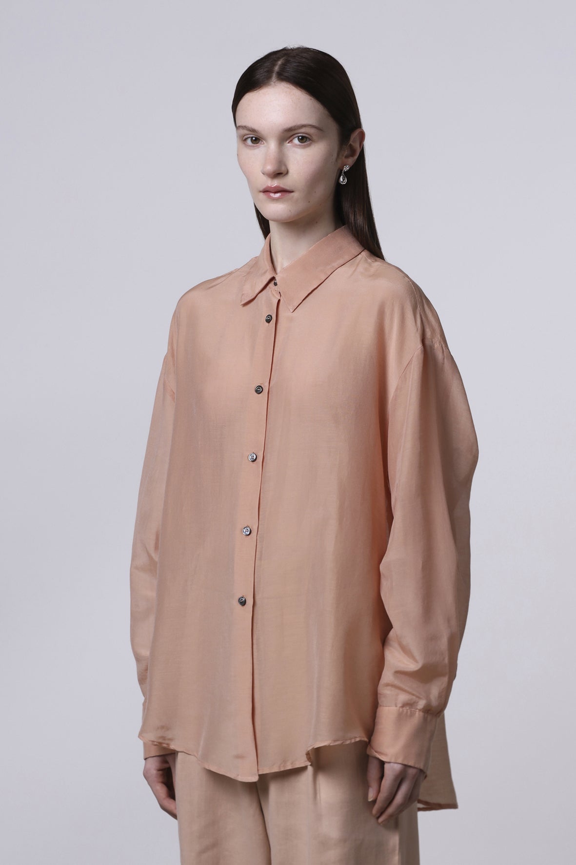 Camisa cotton/silk básica