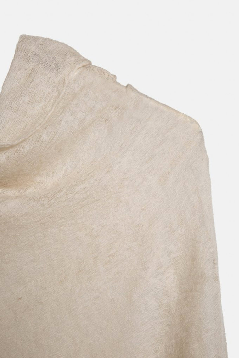 Poncho semi felted plain