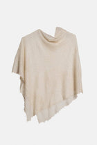 Poncho semi felted plain