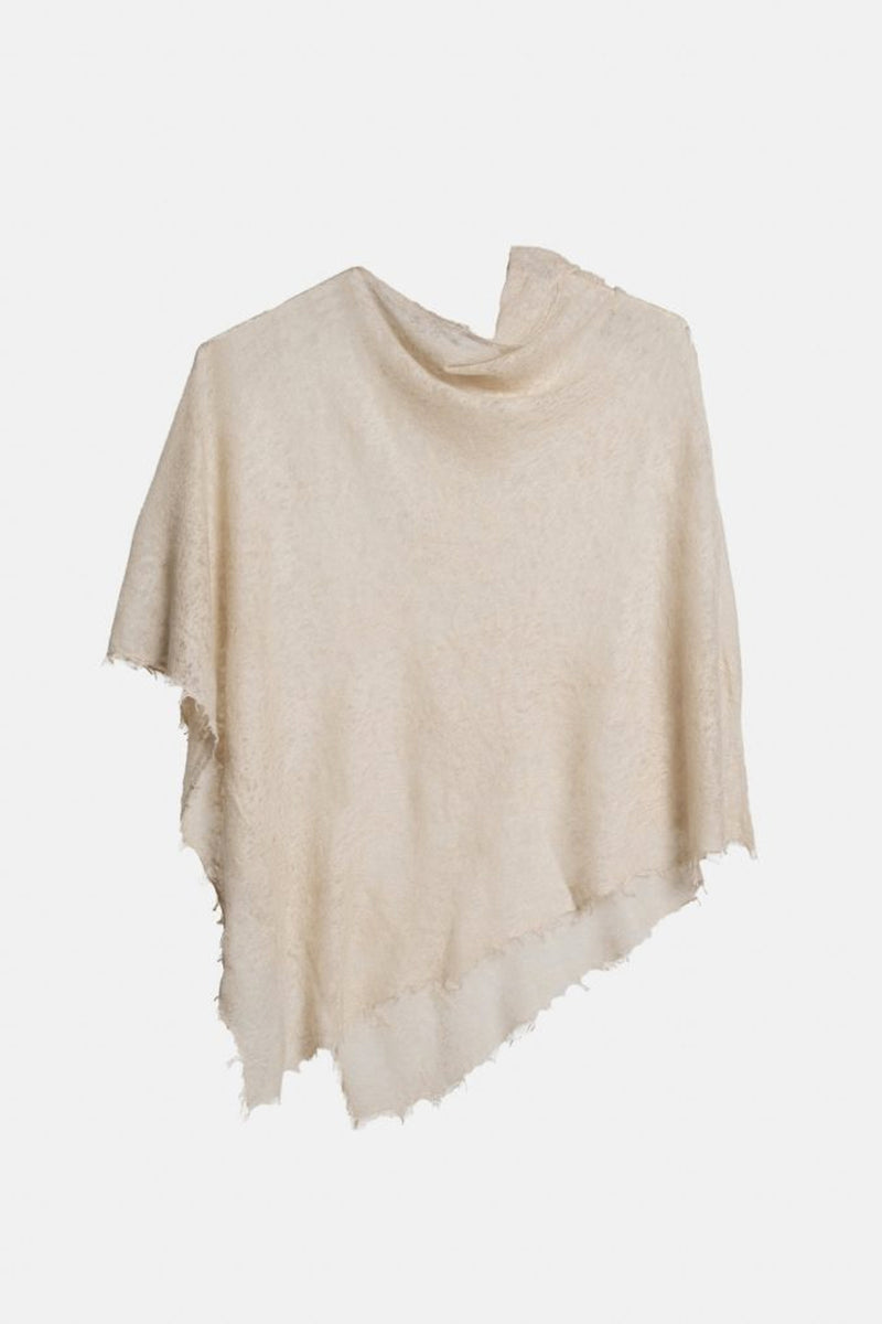 Poncho semi felted plain