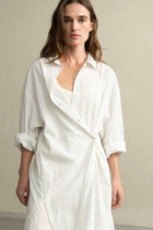 Vestido camisero rayas