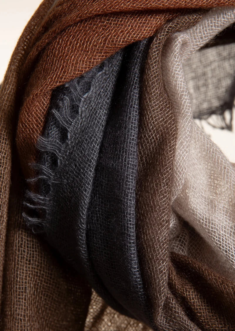 Foulard degrade 100% cashmere