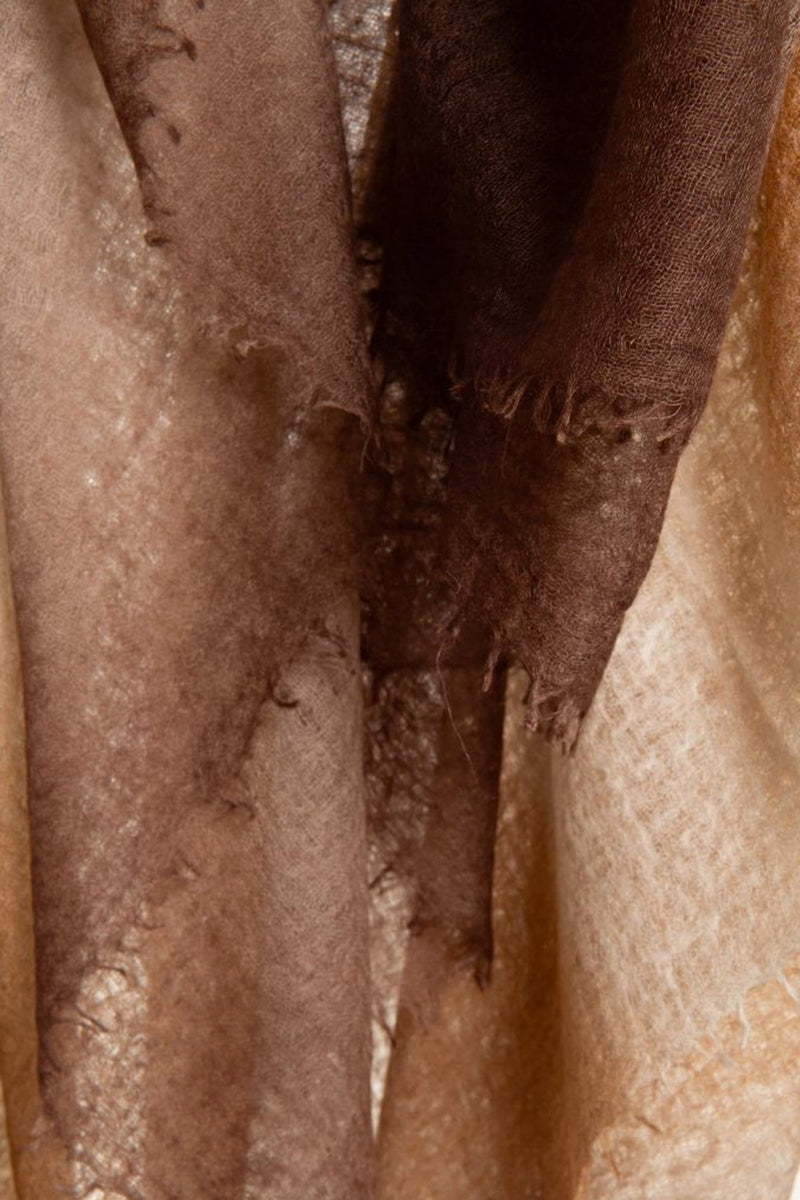 Shawl stripes dip dye