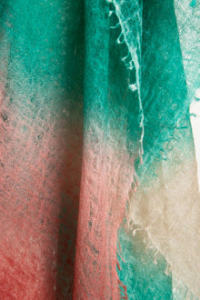 Shawl stripes dip dye