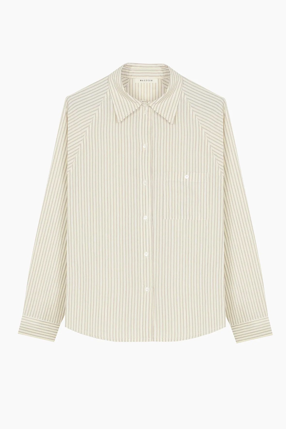 Japanese striped over-sleeved shirt