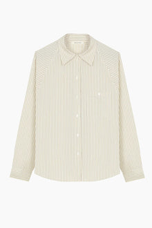 Japanese striped over-sleeved shirt