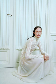 Vestido wave mesh lace