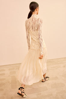 Vestido wave mesh lace