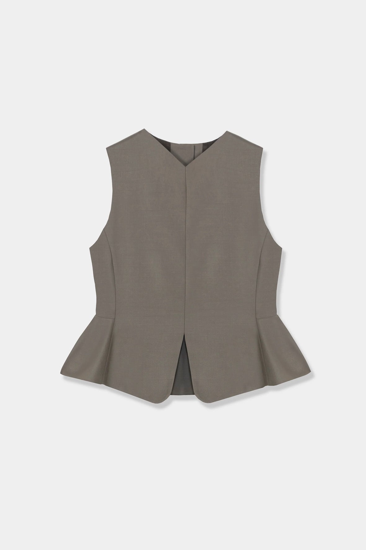 Chaleco tailored peplum